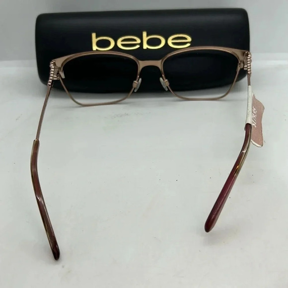 Bebe BB5155. Rose Gold.  53 16 140 Frames Case RXable NWT - Picture 5 of 7